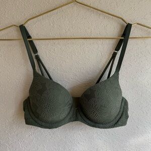 Aerie Green Lace Bra